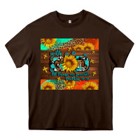 Chocolate Brown with god all things are possible Heavy Core Tee - AdoDesignShop