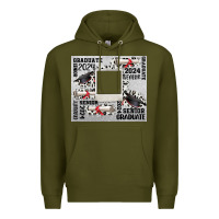 Army Green senior 2024 customizable Premium Hoodie - CowGirlArtShop