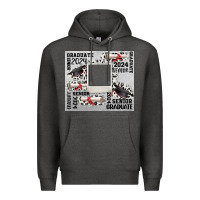Charcoal Heather senior 2024 customizable Premium Hoodie - CowGirlArtShop