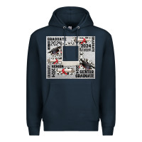 Navy senior 2024 customizable Premium Hoodie - CowGirlArtShop