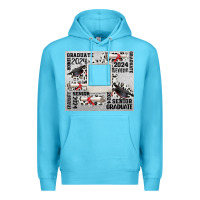 Ocean Blue senior 2024 customizable Premium Hoodie - CowGirlArtShop