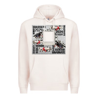 Pale Pink senior 2024 customizable Premium Hoodie - CowGirlArtShop