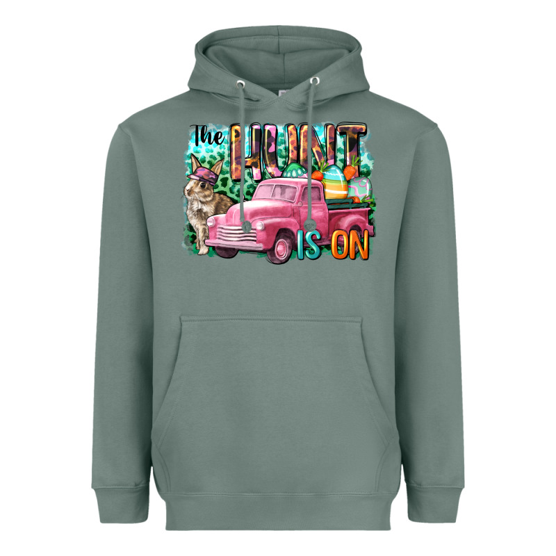 The Hunt Is On Easter Day Heavyweight Hoodie by CowGirlArtShop | Teevron