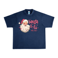 Navy santa and co Urban Heavy Tee - MaliasSmallBusiness