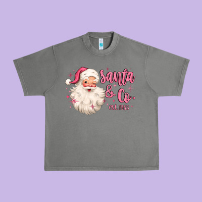 Santa And Co Urban Heavy Tee Designed By Maliassmallbusiness