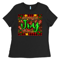 Black joy with gloves for Christmas Ladies Tee - AdoDesignShop
