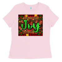 Bubblegum Pink joy with gloves for Christmas Ladies Tee - AdoDesignShop