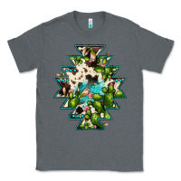 Charcoal Heather aztec  cowhide cactus gemstone Classic Tee - JahusDesignShop