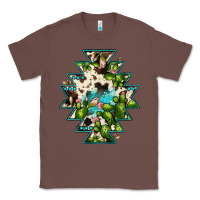 Chestnut aztec  cowhide cactus gemstone Classic Tee - JahusDesignShop