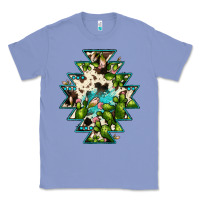 Colony Blue aztec  cowhide cactus gemstone Classic Tee - JahusDesignShop