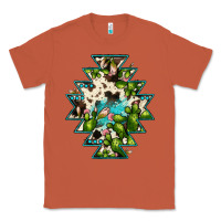 Copper aztec  cowhide cactus gemstone Classic Tee - JahusDesignShop
