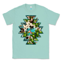Seafoam aztec  cowhide cactus gemstone Classic Tee - JahusDesignShop