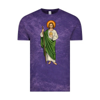 Cloud Purple san judas Vintage Tee - JahusDesignShop