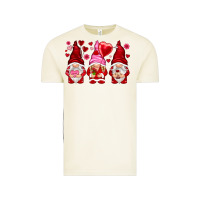 Vintage Arctic valentines day gnomies with heart balloon Vintage Tee - NancyCooperArtShop