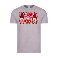 Vintage Zinc valentines day gnomies with heart balloon Vintage Tee - NancyCooperArtShop