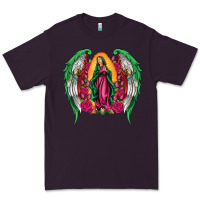 Plum mexican flag wings our lady of guadalupe Premium Tee - Artiststas