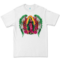 White mexican flag wings our lady of guadalupe Premium Tee - Artiststas