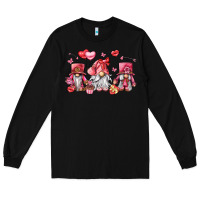 Black valentine's day gnomes Long Sleeve Tee - LillyAllenDesigns