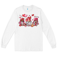 White valentine's day gnomes Long Sleeve Tee - LillyAllenDesigns