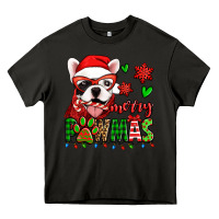 Asphalt merry pawmas christmas french bulldog Heavy Core Tee - Jasminsmagicworld