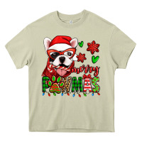 Mossy merry pawmas christmas french bulldog Heavy Core Tee - Jasminsmagicworld