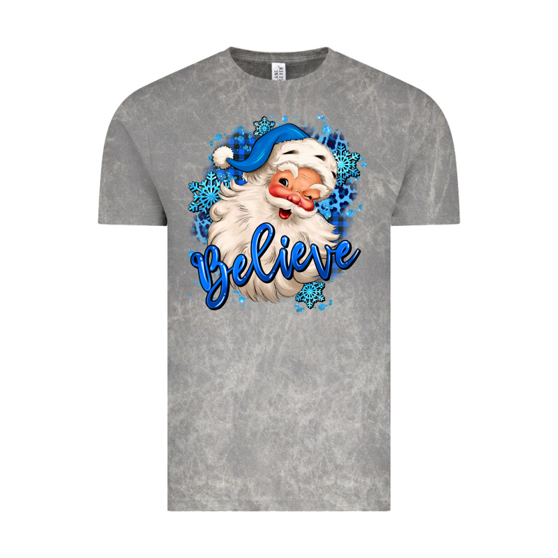 Believe Winter Christmas Santa Claus Vintage Tee by MaliasSmallBusiness | Teevron