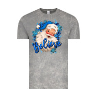 Cloud Rock believe winter christmas santa claus Vintage Tee - MaliasSmallBusiness
