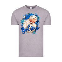 Vintage Zinc believe winter christmas santa claus Vintage Tee - MaliasSmallBusiness