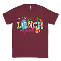 Burgundy school lunch squad Classic Tee - NancyCooperArtShop