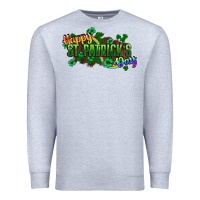 Heather Grey Happy St. Patrick's Day Premium Sweatshirt - HowdyJamesFarm