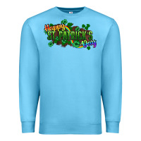 Ocean Blue Happy St. Patrick's Day Premium Sweatshirt - HowdyJamesFarm