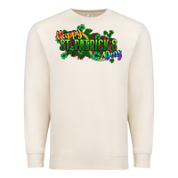 Sandshell Happy St. Patrick's Day Premium Sweatshirt - HowdyJamesFarm