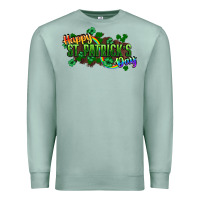 Seafoam Happy St. Patrick's Day Premium Sweatshirt - HowdyJamesFarm