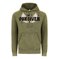 Vintage Olive forgiven christian angel wings Vintage Hoodie - MaliasSmallBusiness
