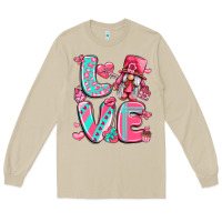 Mushroom love with gnome Long Sleeve Tee - LillyAllenDesigns