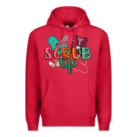 Cardinal Scrub life Premium Hoodie - CowGirlArtShop