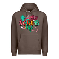 Coffee Scrub life Premium Hoodie - CowGirlArtShop