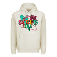 Oatmeal Heather Scrub life Premium Hoodie - CowGirlArtShop