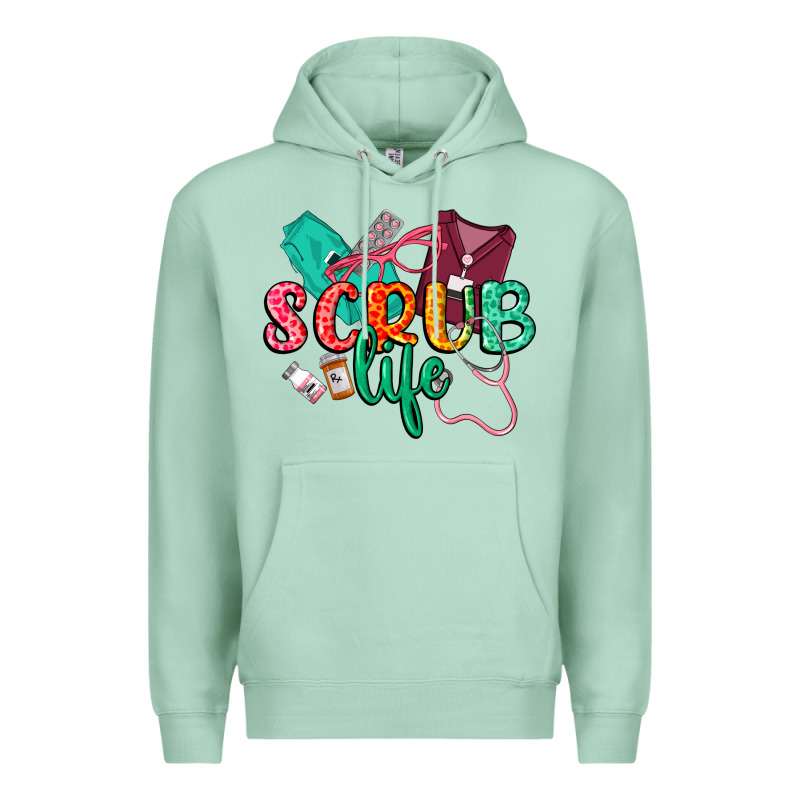 Scrub Life Premium Hoodie by CowGirlArtShop | Teevron