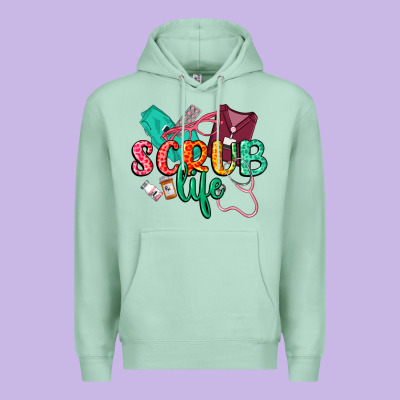 Scrub Life Premium Hoodie Designed By Cowgirlartshop