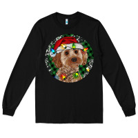 Black Cockapoo Christmas Long Sleeve Tee - RanaPortraitStore