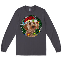 Smoke Cockapoo Christmas Long Sleeve Tee - RanaPortraitStore