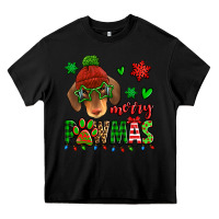 Black merry pawmas christmas dachshund Heavy Core Tee - Jasminsmagicworld