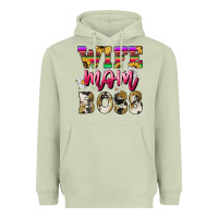 Matcha Wife mom boss daisy Mother's Day Heavyweight Hoodie - HowdyJamesFarm