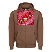 Chestnut gnomies with food elements tumbler hjf Zipper Hoodie - HowdyJamesFarm