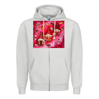 Dove Grey gnomies with food elements tumbler hjf Zipper Hoodie - HowdyJamesFarm