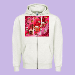 Gnomies With Food Elements Tumbler Hjf Zipper Hoodie Designed By Howdyjamesfarm