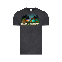 Vintage Black camp crew Vintage Tee - NancyCooperArtShop
