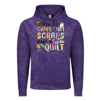 Cloud Purple when life gives you scraps make a quilt Vintage Hoodie - MaliasSmallBusiness
