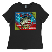 Black reel cool dad fishing Ladies Tee - Jasminsmagicworld